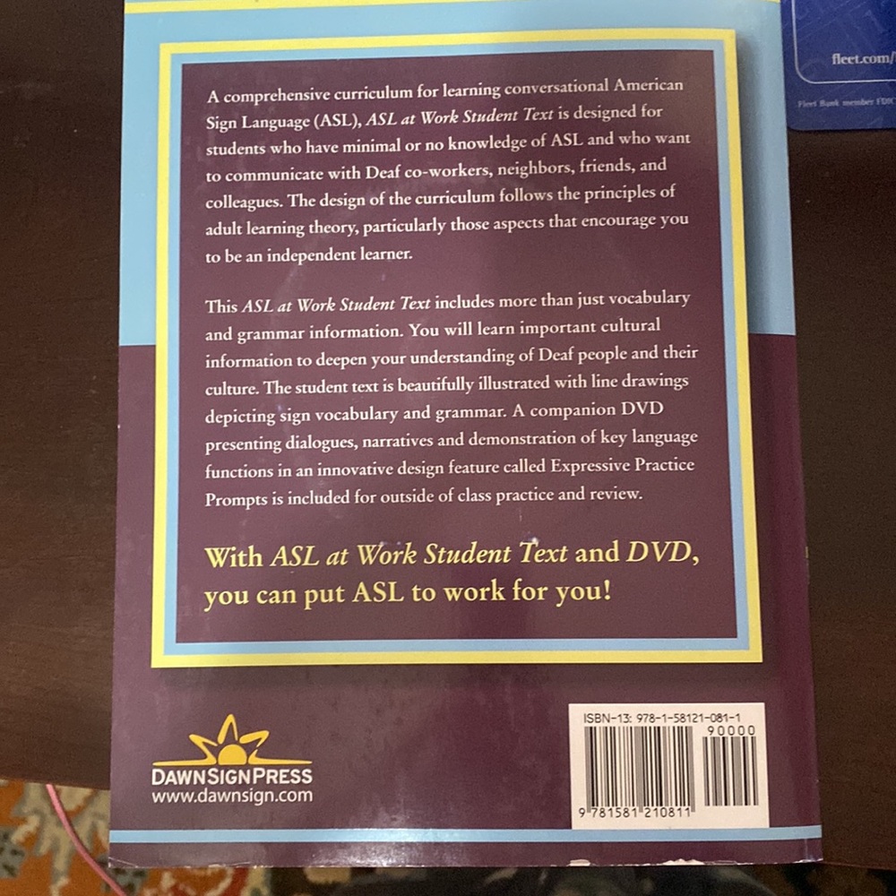 ASL at Work, student text paperback book - Picture 6 of 8